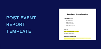 Post Event Report Template